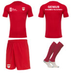 KOMPLET AKADEMII GENIUS Z LOGO – KOSZULKA, SPODENKI, SKARPETKI